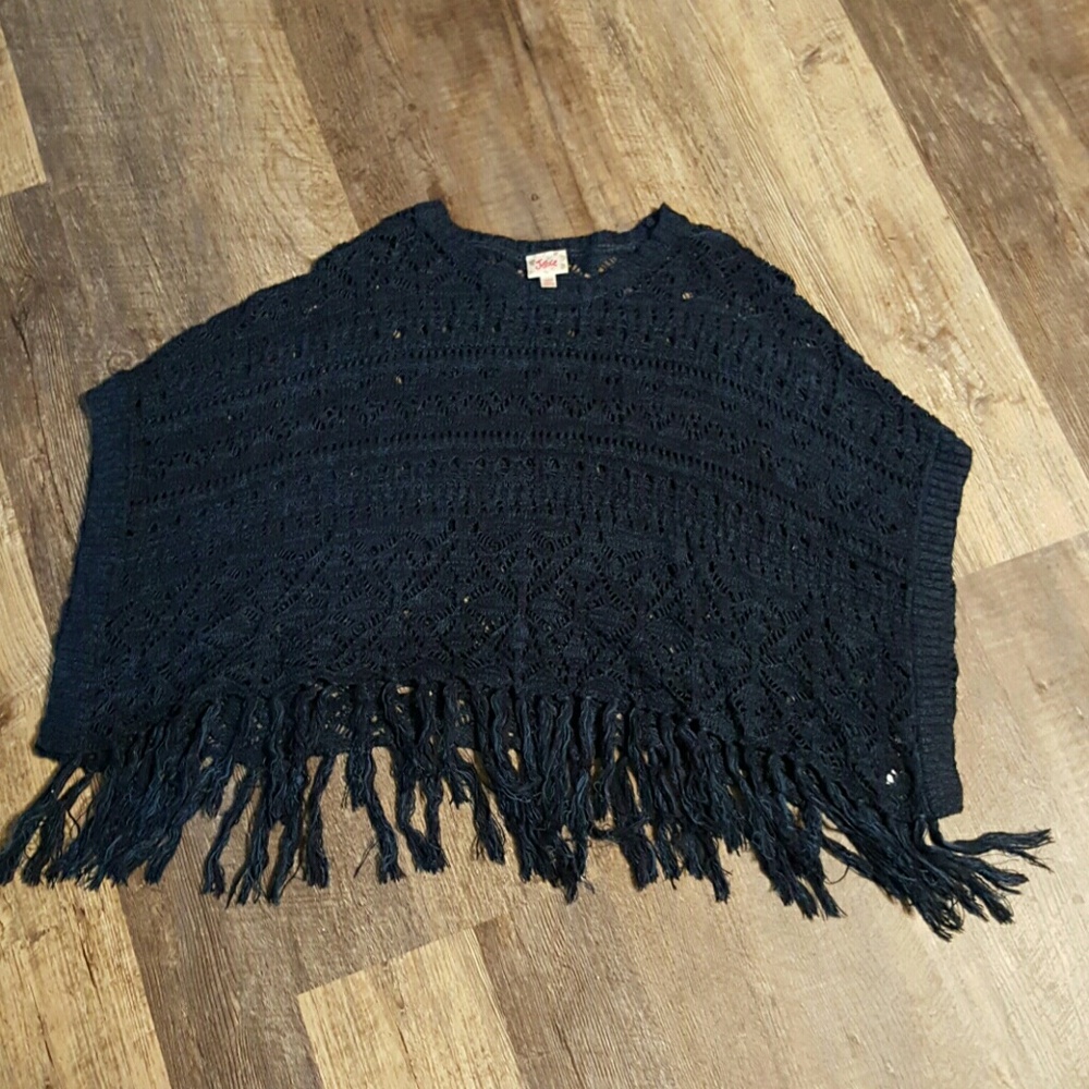 Justice Girls Knit Sweater Dark Blue Size 12 -14